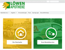 Tablet Screenshot of loewen-apotheke-lippstadt.de